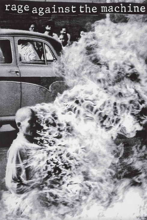 Rage Against The Machine  - Burning Monk (91,5 X 61 Cm)