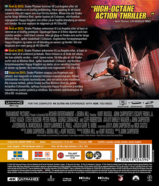 Movie - Escape From L.A. (4K)