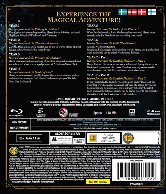 Movie - Harry Potter 1-7B Cmpl Box Slim (Bd/S/N)