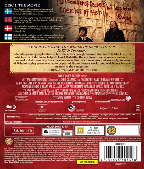 Movie - Harry Potter 2 + Documentary (Bd/S/N)