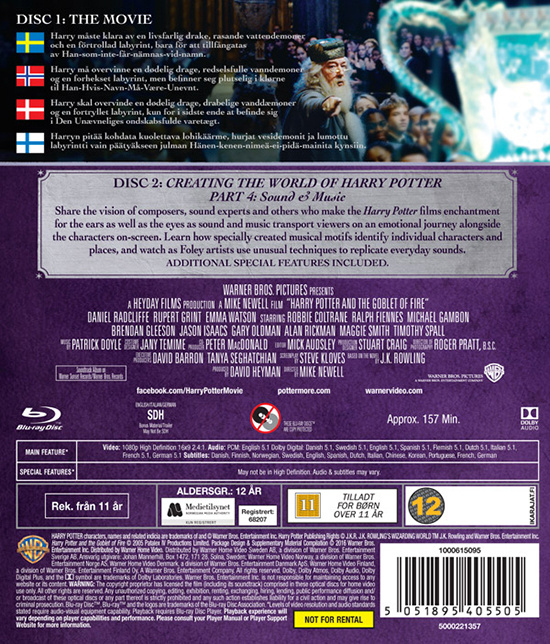 Movie - Harry Potter 4 + Documentary (Bd/S/N)