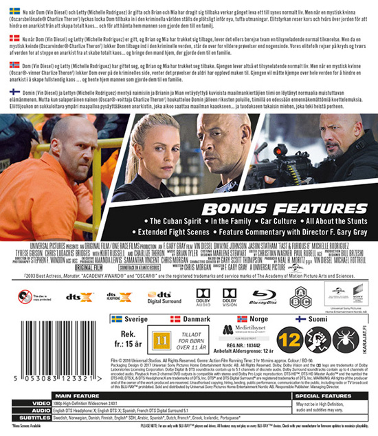Movie - Fast & Furious 8 Bd S-T