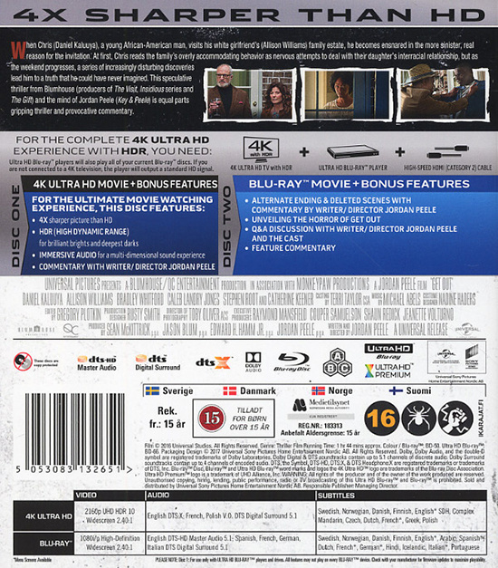 Movie - Get Out (Uhd+Bd) Uhd S-T