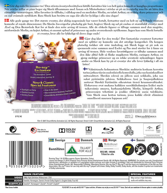 Movie - Shrek The Third Bd S-T
