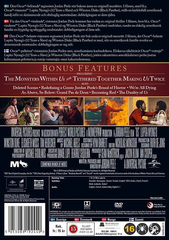 Movie - Us (2019) Dvd S-T