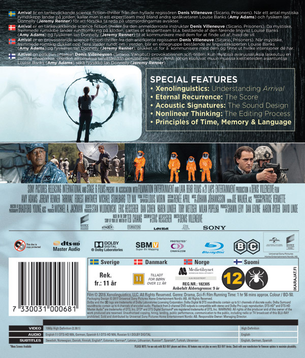 Movie - Arrival Bd S-T