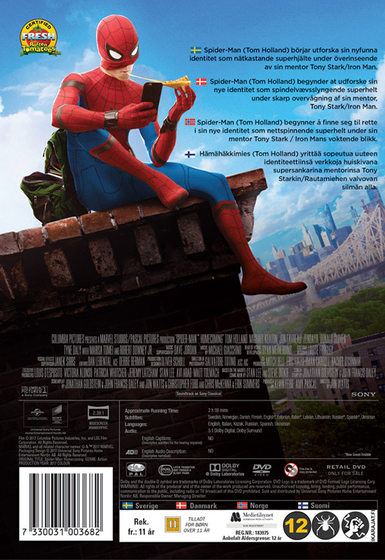 Movie - Spider-Man: Homecoming Dvd S-T
