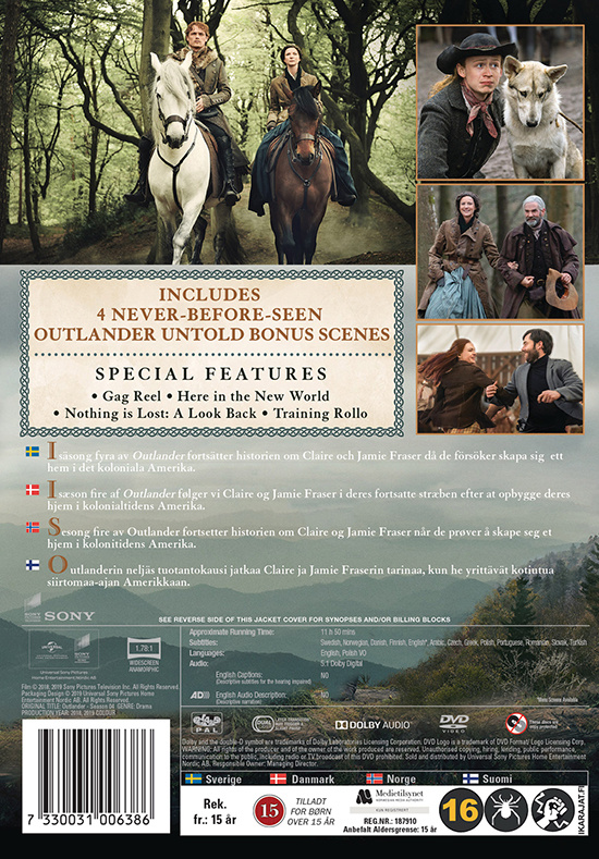Movie - Outlander - Season 4 Dvd S-T