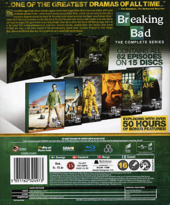 Movie - Breaking Bad - Complete Series Bd S-T