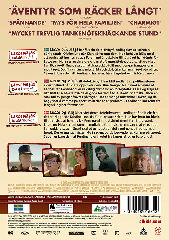 Movie - Lassemajas Detektivbyrå - Tågrånarens He