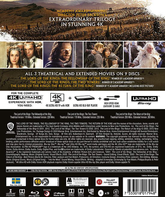 Movie - The Lord Of The Rings Trilogy 4K Collect