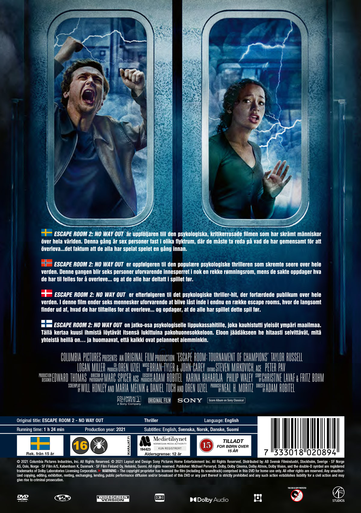 Movie - Escape Room 2 (Dvd)