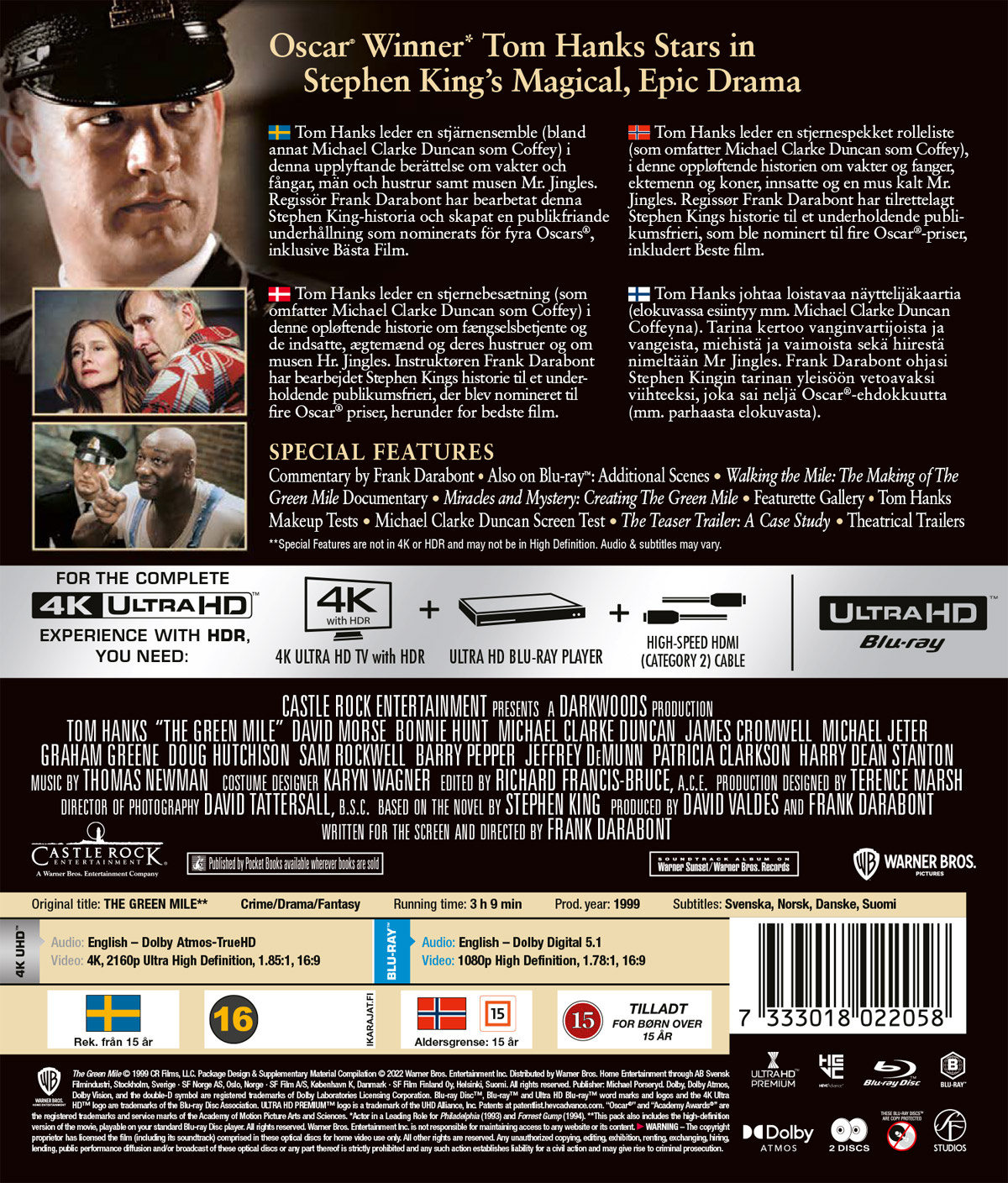 Movie - Green Mile, The (4K+Bd)