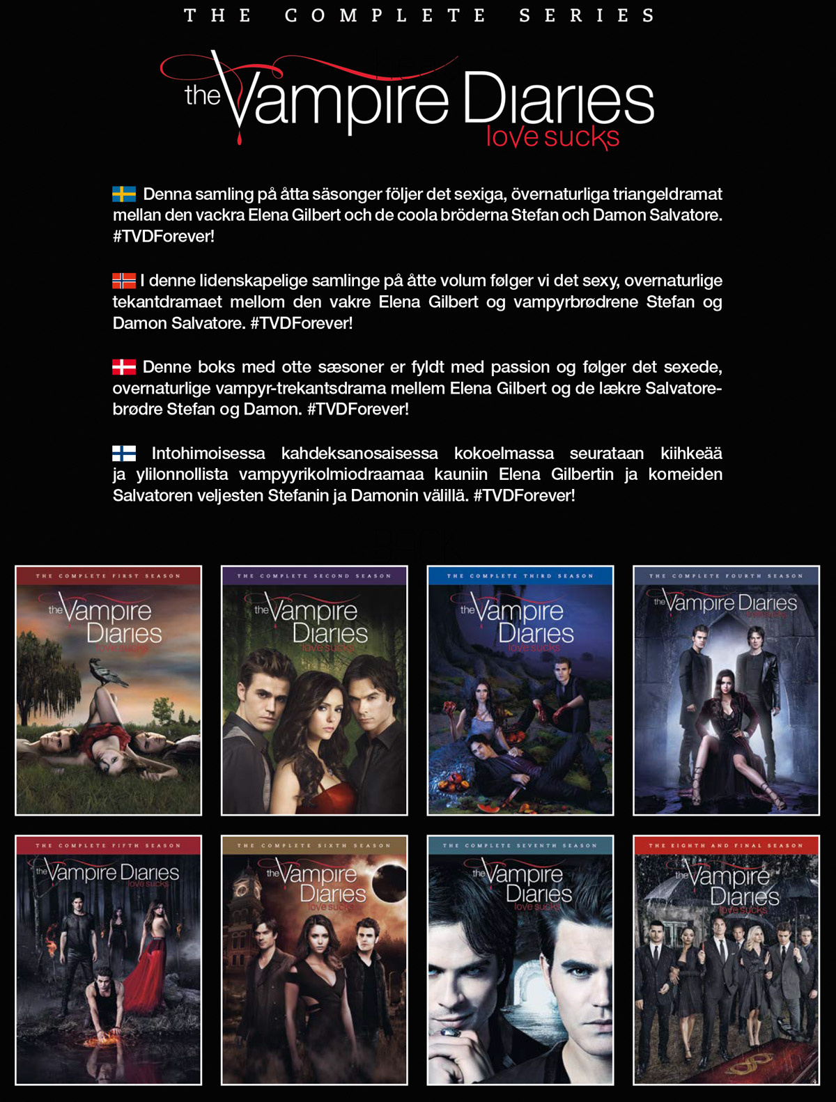 Movie - Vampire Diaries The S01-08 Dvd
