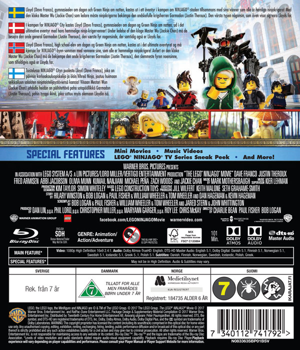 Movie - Lego Ninjago Movie The Bd