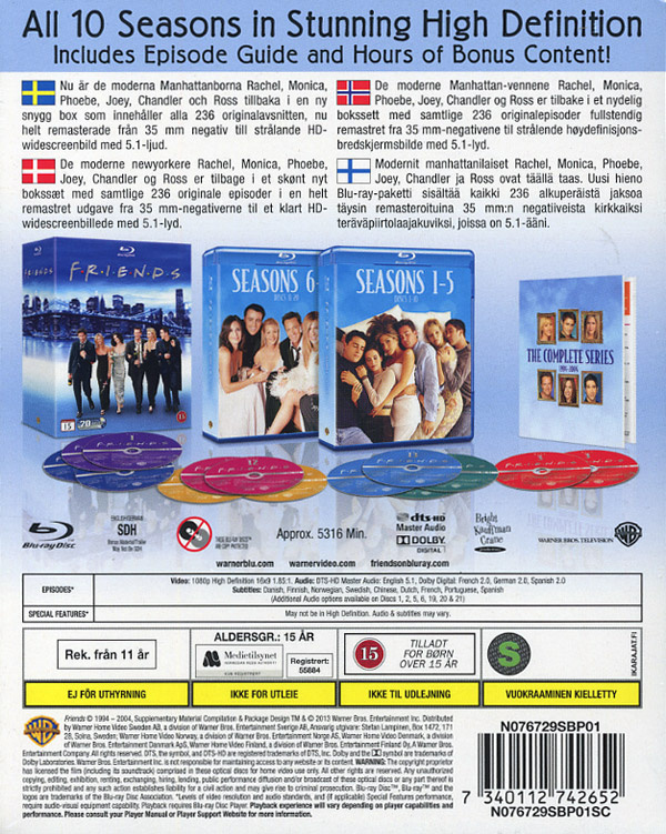 Movie - Friends S1-10 Bd