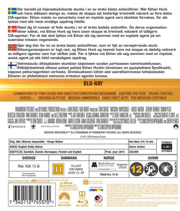 Movie - Mission: Impossible 5 (2018) Bd