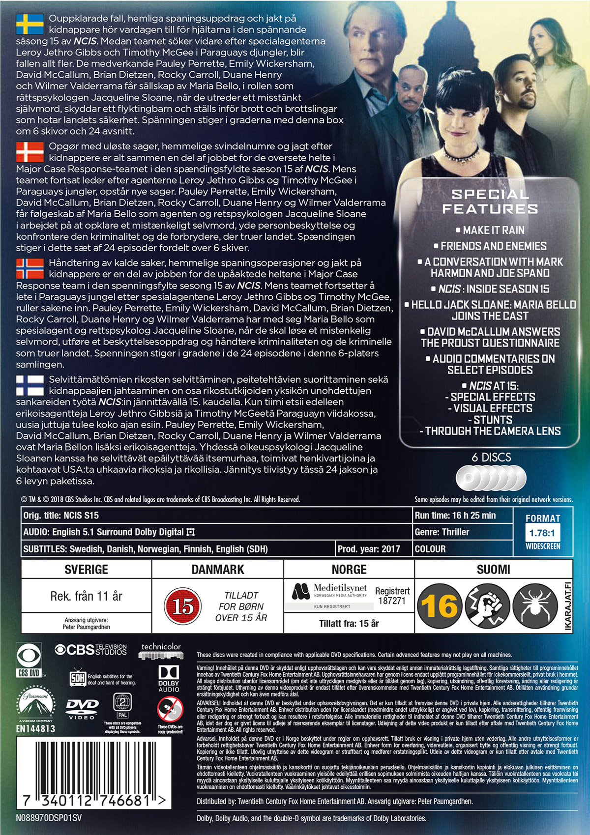 Movie - Ncis S15 Dvd