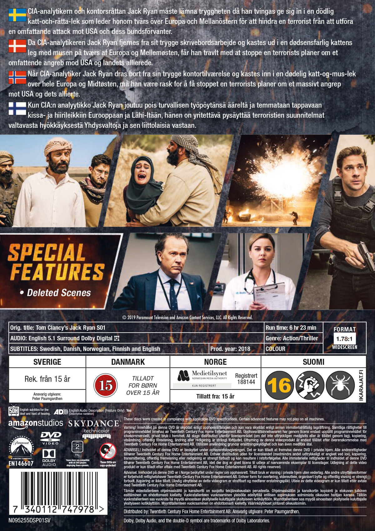 Movie - Tom Clancy's Jack Ryan S01 Dvd