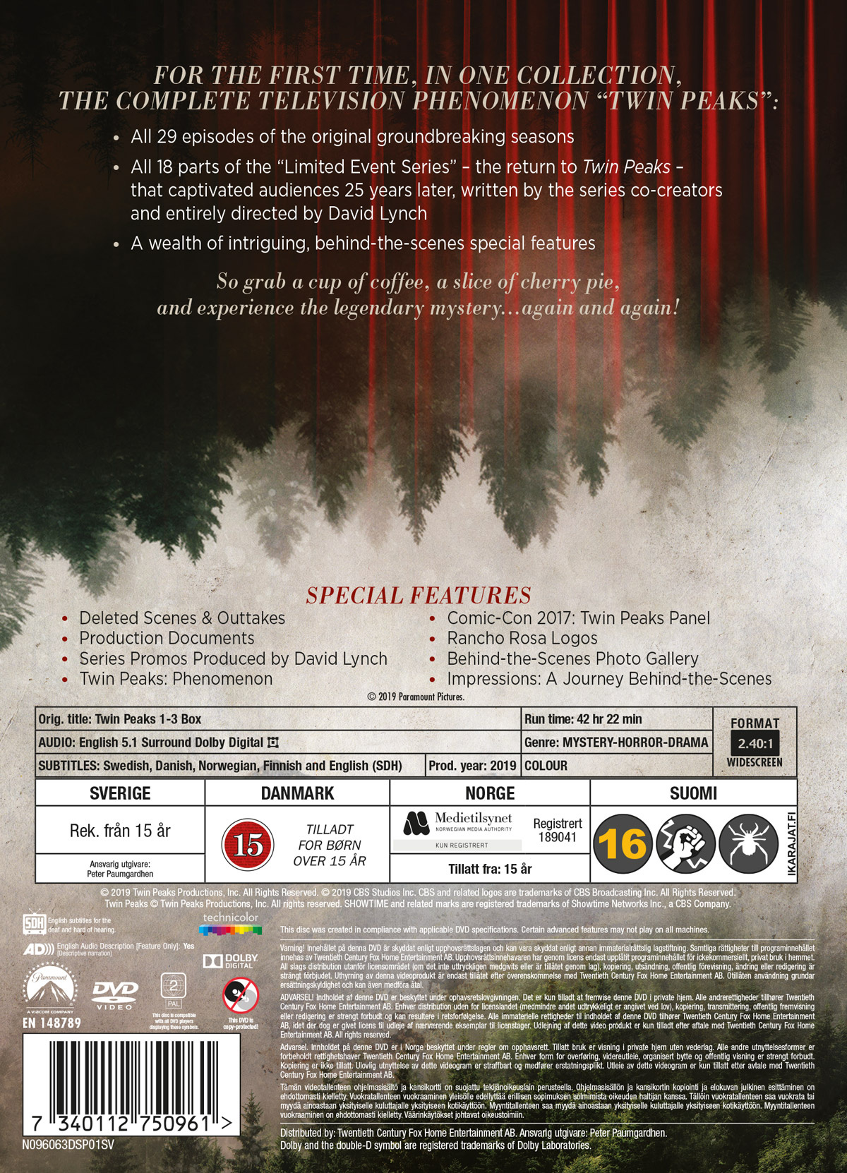 Movie - Twin Peaks S1-3 Box Dvd