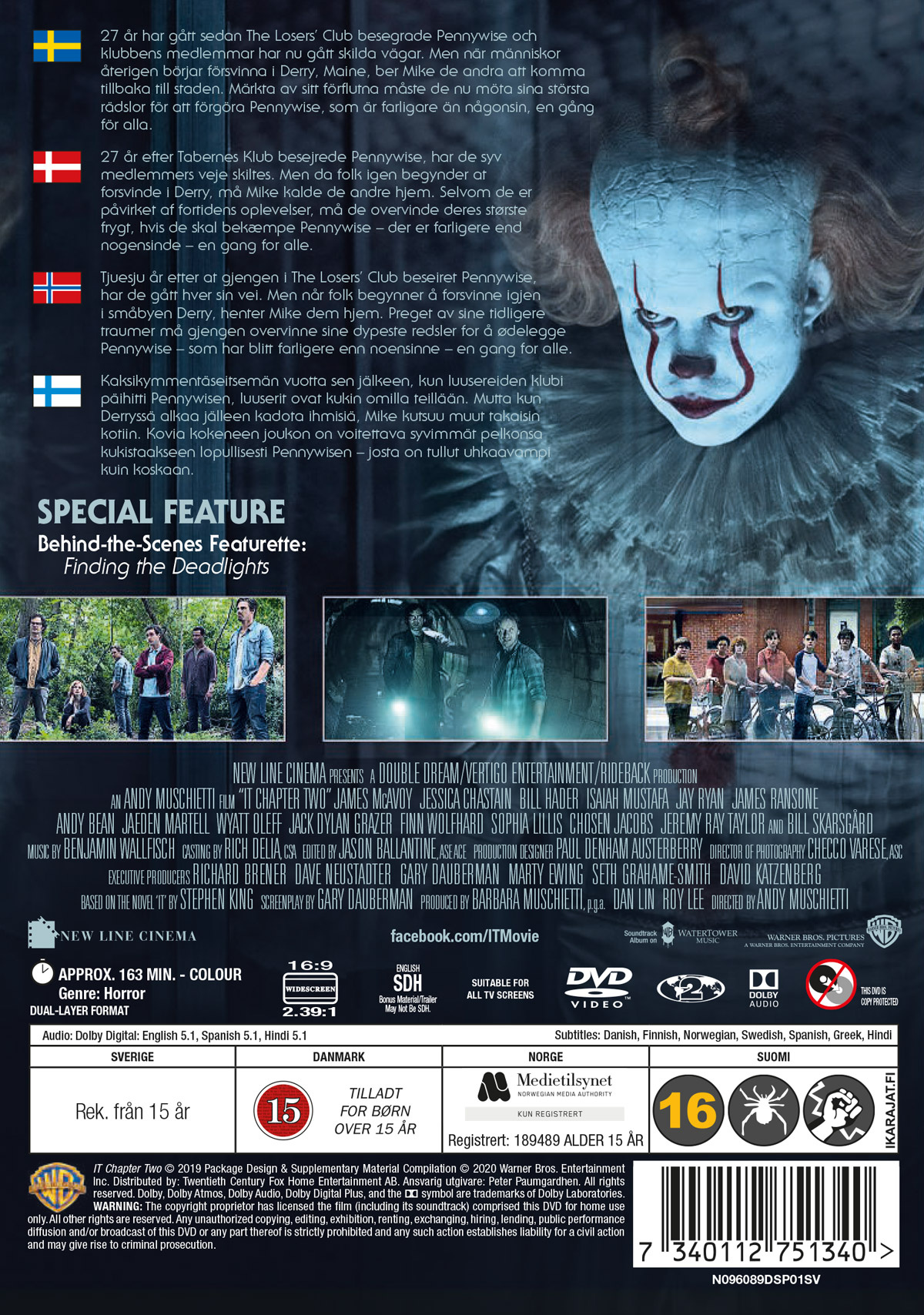 Movie - It Chapter 2 Dvd