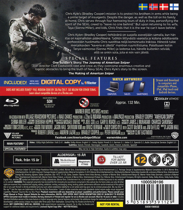 Movie - American Sniper (Bd/S/N)