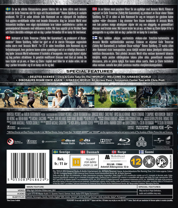 Movie - Jurassic World Bd S-T
