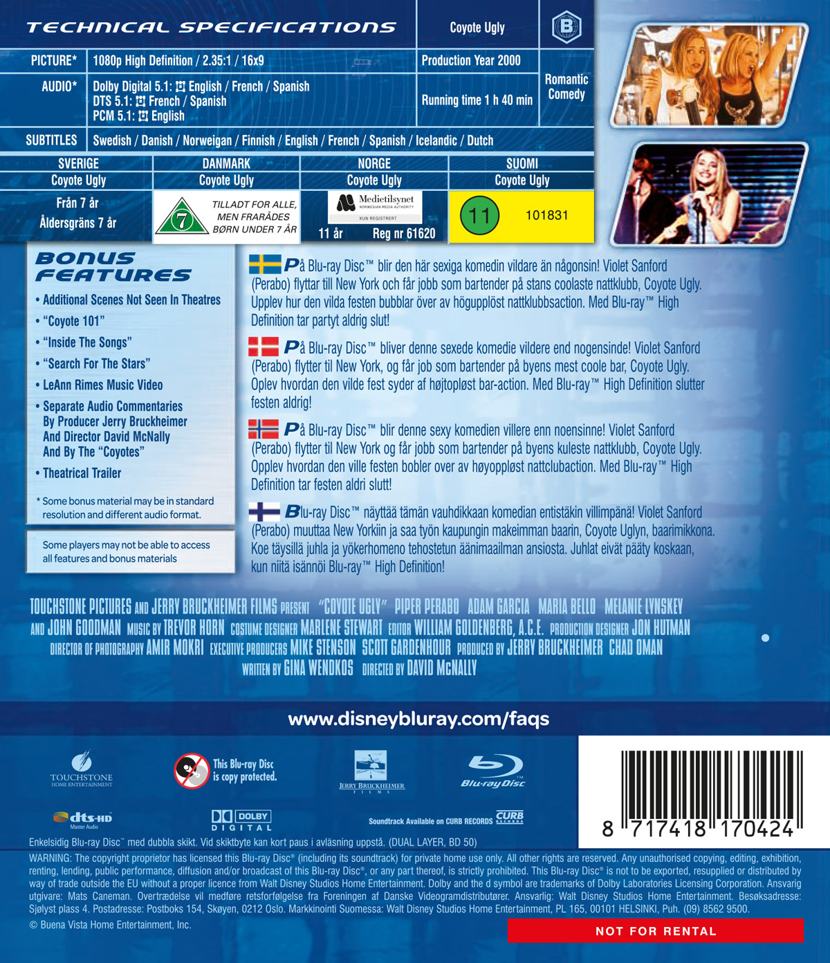 Movie - Coyote Ugly - Bd/Scandi