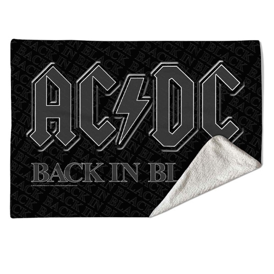 Ac/Dc - Back In Black Large Fleece Blanket