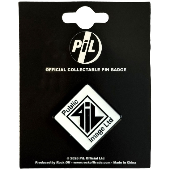 Pil - New Logo B&W Pin Badge