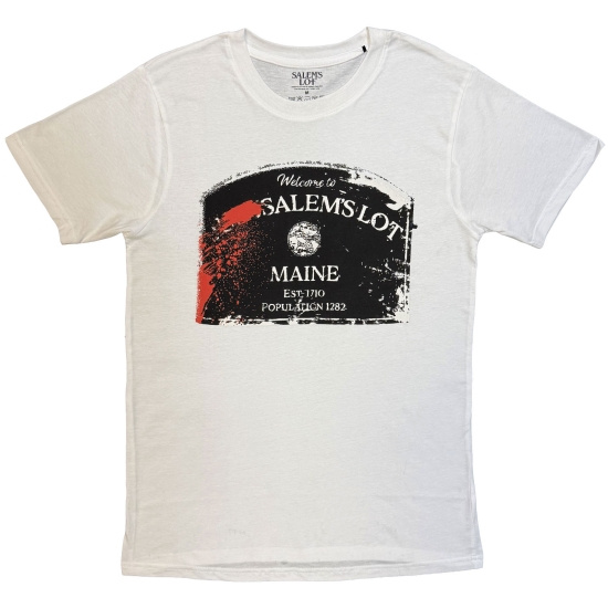 Salems Lot - Welcome... Uni Wht T-Shirt