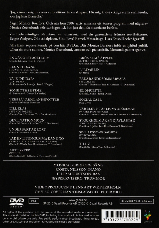 Monica Borrfors - Monica om Monica (DVD)