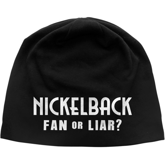 Nickelback - Fan Or Liar Jd Print Beanie Hat