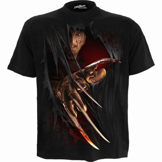A Nightmare On Elm Street - Freddy Claws  - Black T-Shirt