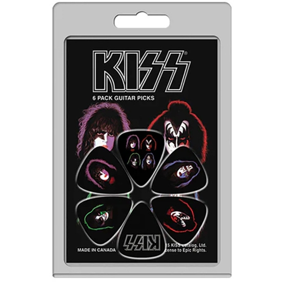 Kiss   - Faces Covers 6-Pack Plectrum Pack