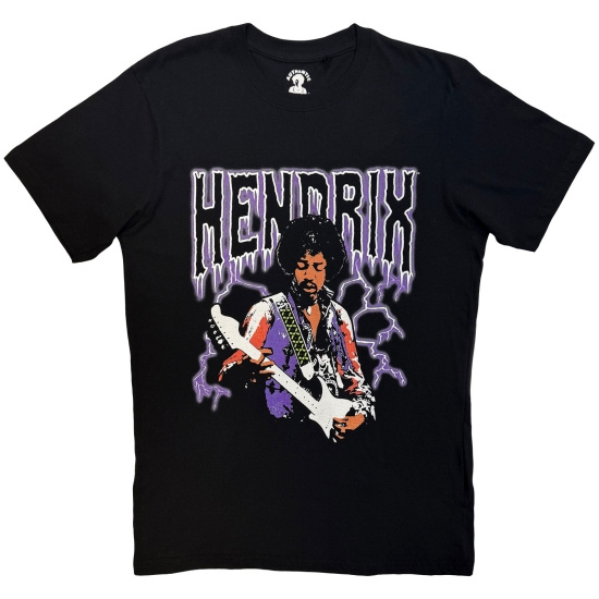Jimi Hendrix - Lightning Uni Bl T-Shirt