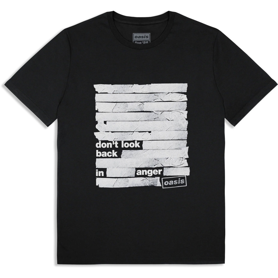 Oasis - Don't Look Back In Anger Tape Uni Bl T-Shirt