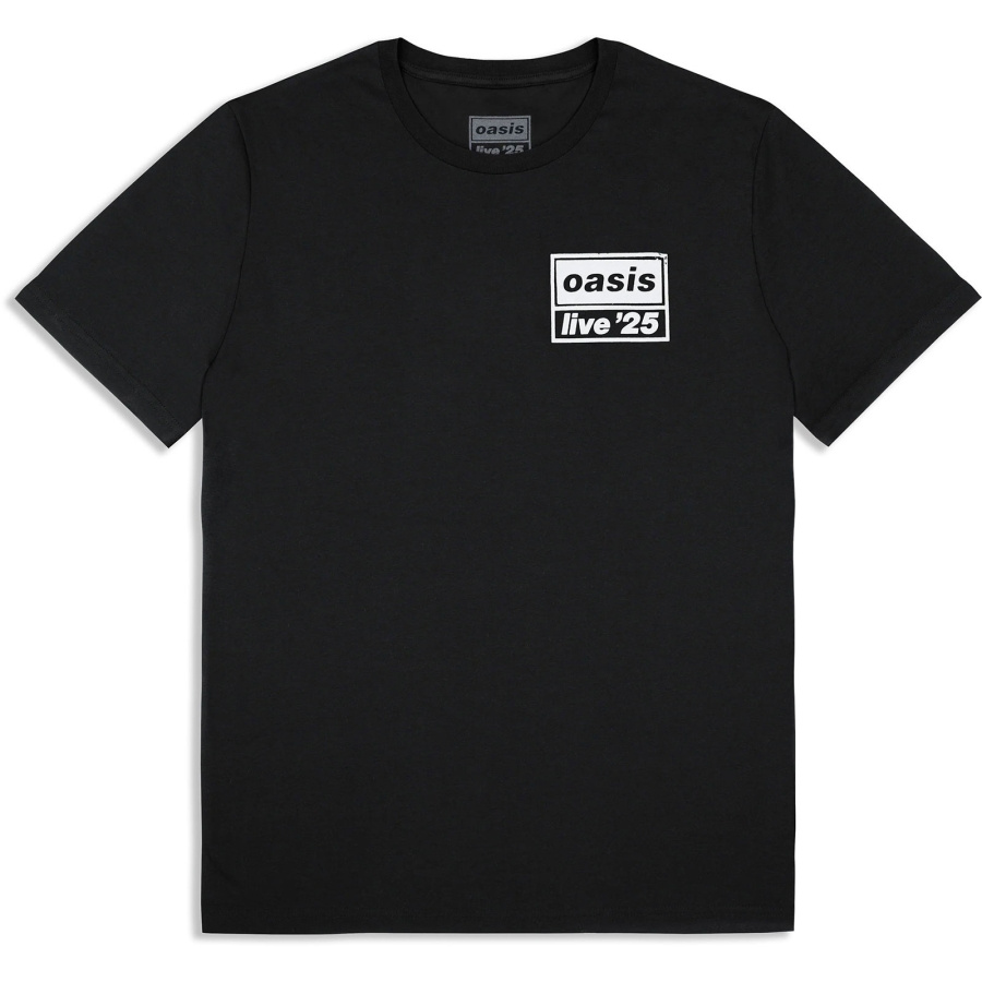 Oasis - Live 25 Distressed Lockup Pocket Bl T-Shirt