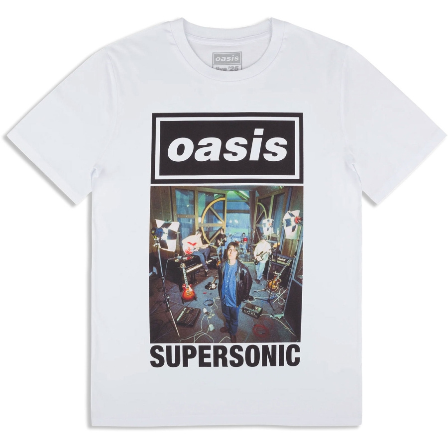 Oasis - Supersonic Single Cover Wht T-Shirt