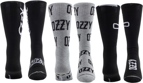 Ozzy Osbourne - Crew Socks (3 Pack Collector Guitar Shape Tin)