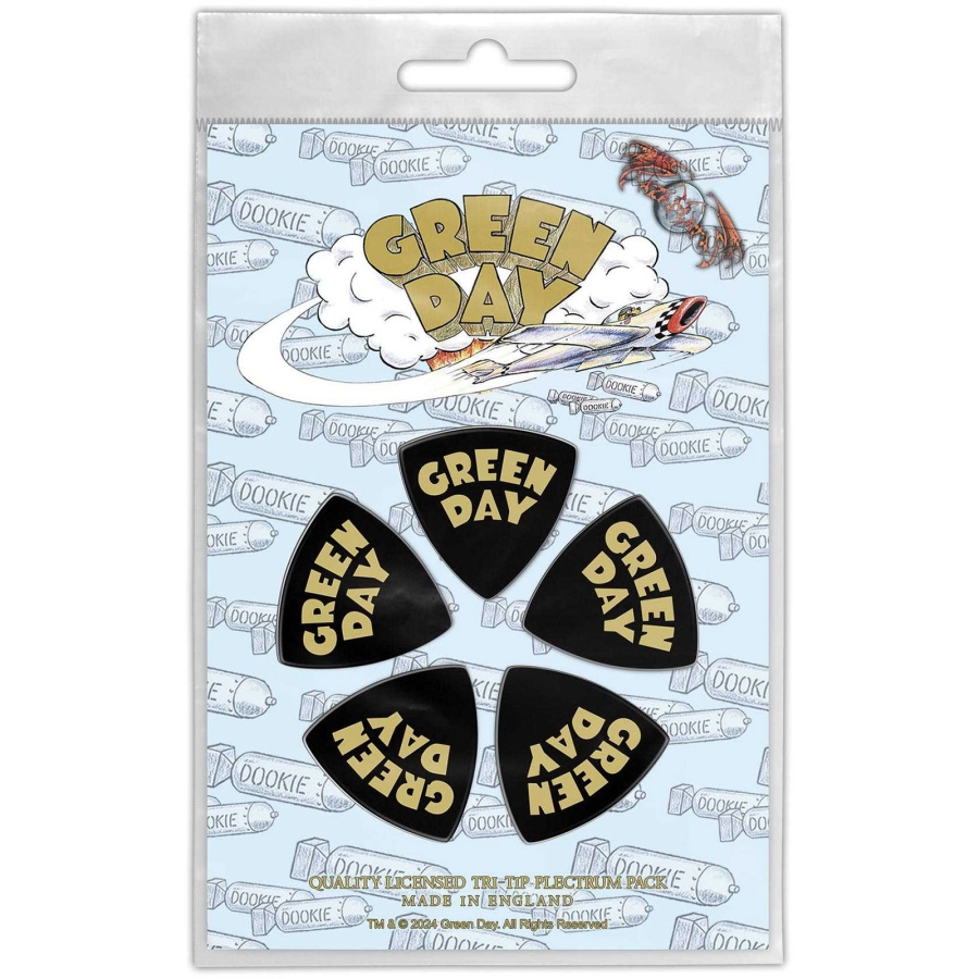 Green Day - Tri-Tip Plectrum Pack: Dookie Logo