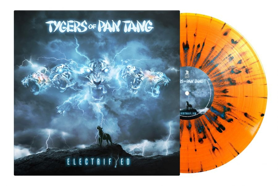Tygers Of Pan Tang - Electrifyed (Orange With Blue Splat