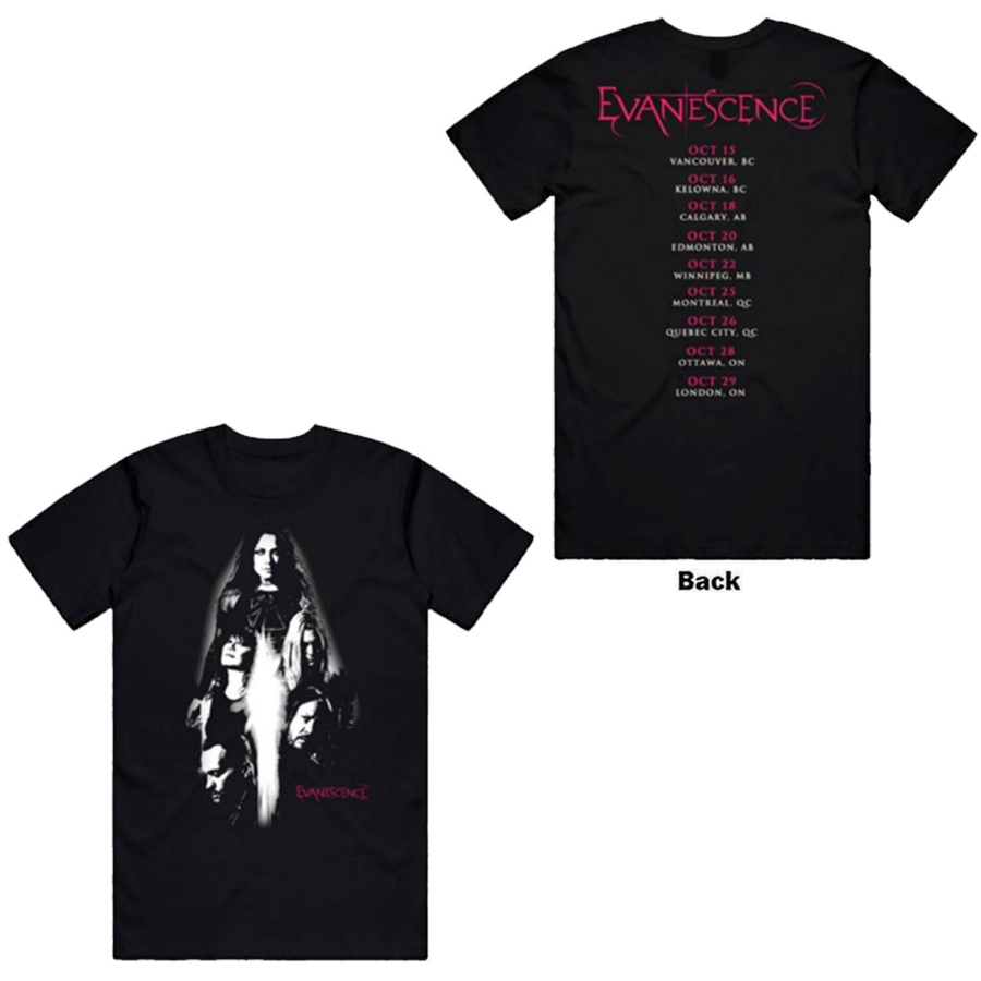 Evanescence - Canada Tour 24 Photo Uni Bl T-Shirt