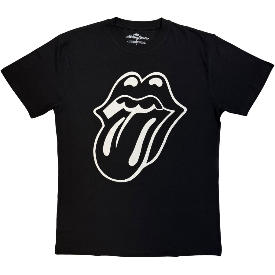 The Rolling Stones - Classic Tongue Mono Uni Bl T-Shirt