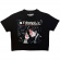 My Chemical Romance - Three Cheers Lady Bl Crop Top My Chemical Romance - Three Cheers Lady Bl Crop Top