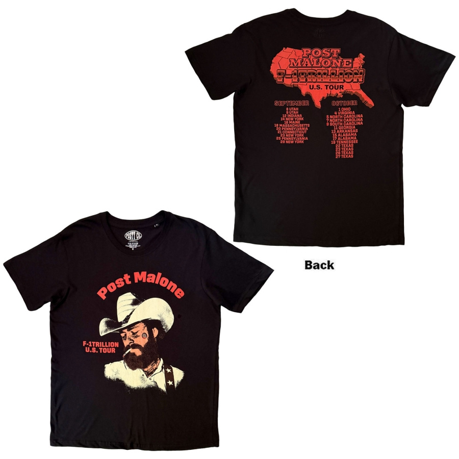 Post Malone - U.S. Tour Uni Bl T-Shirt