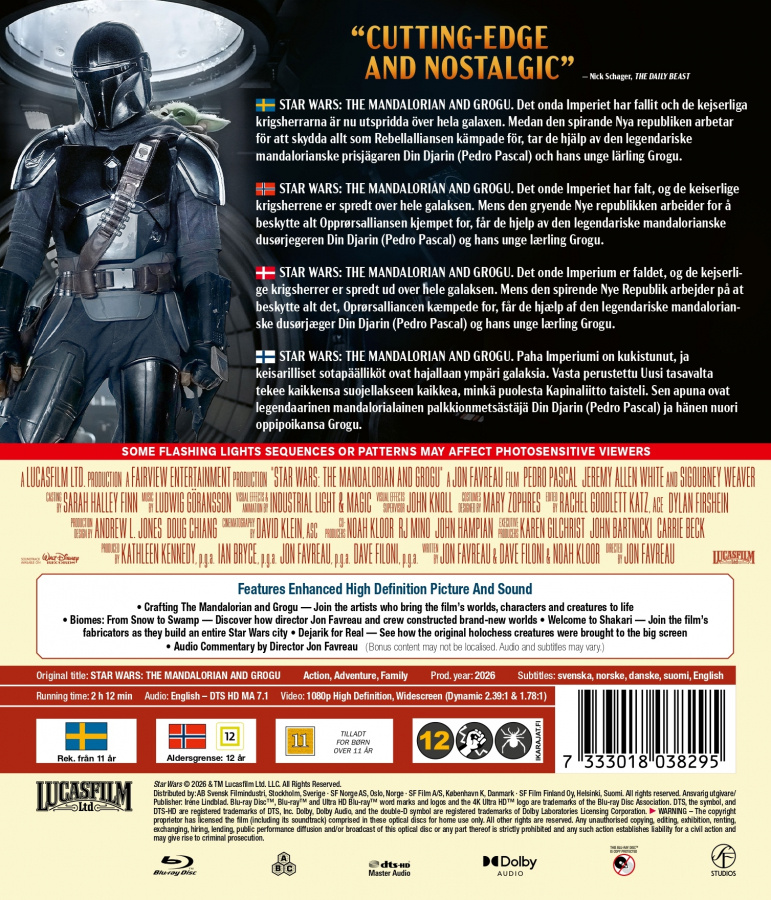Movie - The Mandalorian And Grogu (Blu-ray)