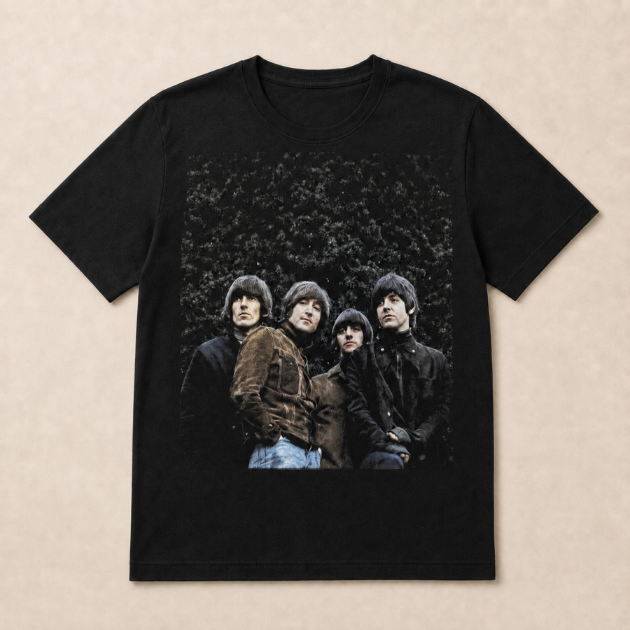 The Beatles - Rubber Soul Photo Uni Bl T-Shirt