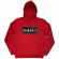 Oasis - Stencil Logo Uni Red Hoodie Oasis - Stencil Logo Uni Red Hoodie
