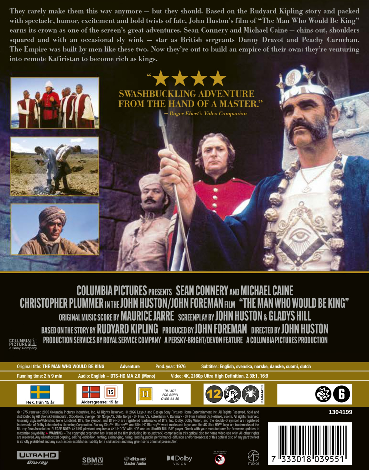 Movie - The Man Who Would Be King (Ltd Steelbook 4K UHD)